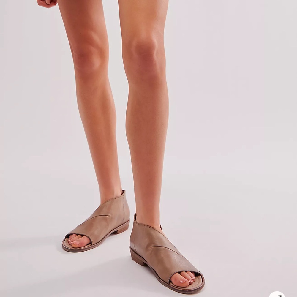 Free People Beige Open-Toe Sandals